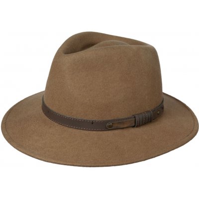 Krumlovanka cestovní vlněný voděodolný nemačkavý klobouk Ba-30195339-740 Camel
