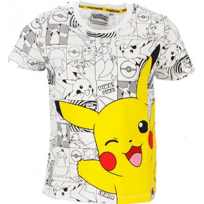 Sahinler dětské tričko Pokémon Pikachu bavlna bílé – Zboží Mobilmania