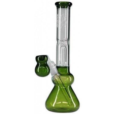 Black Leaf Skleněný ice bong s perkolátorem 31 cm Zelená – Hledejceny.cz