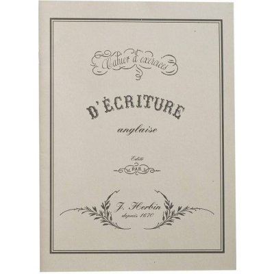 Herbin Písanka pro kaligrafii Traditional writing copy book 16,5x22,5cm – Zboží Dáma