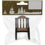 GEROMA Vánoční dekorace židle dřevo hnědá 4 x 5 x 6,6 cm – Hledejceny.cz