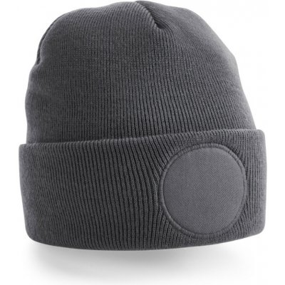 Beechfield Čepice B 446 s kruhovou nášivkou graphite grey – Hledejceny.cz
