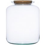 ecoglassworks Skleněná dóza Kerria s korkovým špuntem, 31,5x25 cm – Hledejceny.cz