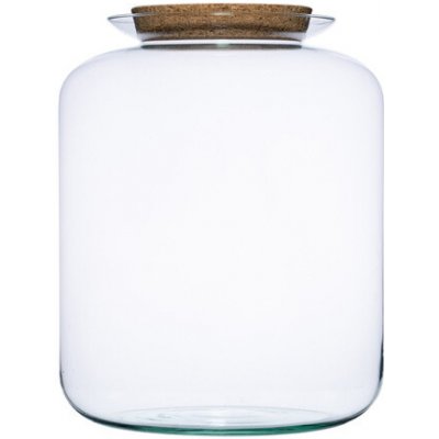 ecoglassworks Skleněná dóza Kerria s korkovým špuntem, 31,5x25 cm – Hledejceny.cz