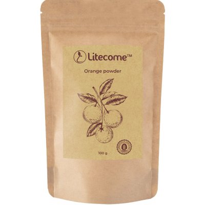 Litecome Pomerančový prášek natural 100 g – Zboží Dáma
