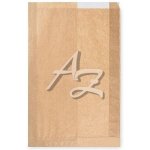 sáčky papírové s okénkem na chléb/1000ks, 220+50x340mm, Hnědé – Zboží Mobilmania