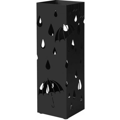 SONGMICS Kovový stojan na deštníky, 15.5x15.5x49cm, černý – Hledejceny.cz