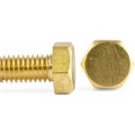 Šroub 6hran celý závit mosaz, DIN 933 - M8x40 – Sleviste.cz