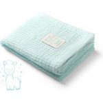 BABYONO Bambusová pletená deka Modrá – Zboží Dáma