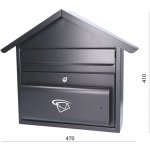DOPRODEJ! Poštovní schránka H 480 x L 410 x W 110 mm – Sleviste.cz
