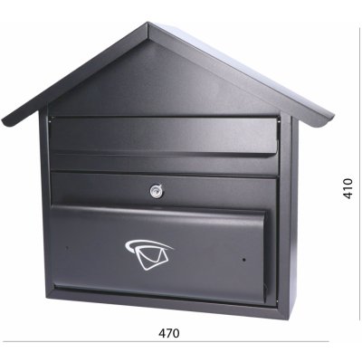 DOPRODEJ! Poštovní schránka H 480 x L 410 x W 110 mm – Sleviste.cz