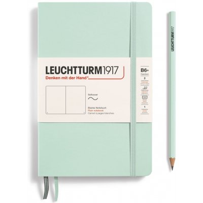 Leuchtturm1917 Zápisník Mint Green Softcover B6+ čistý – Zbozi.Blesk.cz