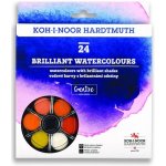 Koh-i-noor brilantní vodové barvy (anilinky) 24 barev, 22,5 mm – Zbozi.Blesk.cz