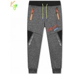 Kugo GK8639 Teplé softshellové tepláky chlapecké šedý melír – Zboží Dáma