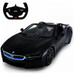 RASTAR BMW i8 Roadster černýmodel Auto na dálkové ovládání + 2,4 GHz dálkové ovládání 1:12 – Zboží Mobilmania