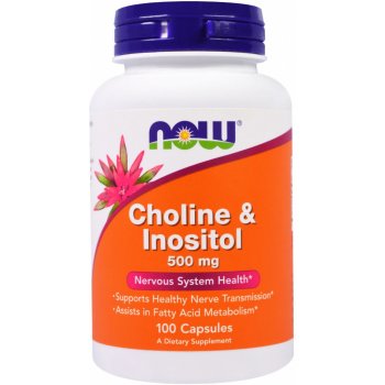 Now Foods Cholin & Inositol 500 mg x 100 kapslí