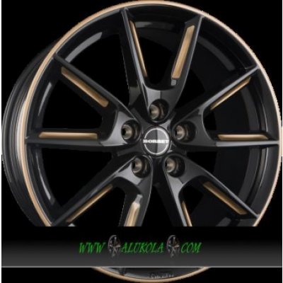 BORBET LX 8x18 5x112 ET48 black gloss gold spoke rim – Hledejceny.cz
