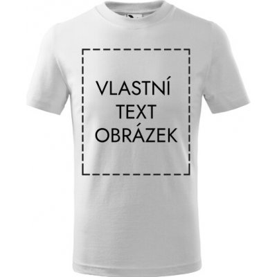 MALFINI Malfini Basic 138 dětské tričko s vlastním potiskem bílá – Hledejceny.cz