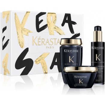 Kérastase Chronologiste Vánoční set šampon 250 ml + maska 200 ml + bezoplachová péče 150 ml dárková sada