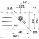 Franke CNG 611-78 TL Onyx