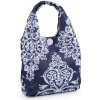 Nákupní taška a košík Prima-obchod Skládací nákupní taška 35x35 cm pevná 16 modrá tmavá ornament