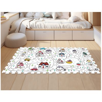 Wiky Puzzle pěnové město 8 ks – Zboží Dáma