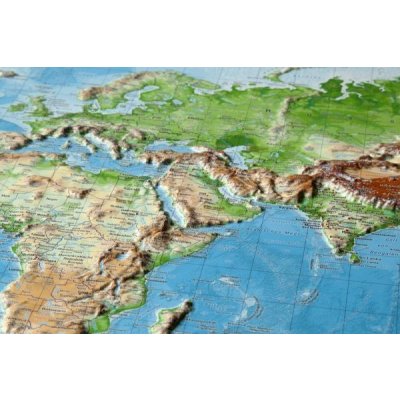 Svět - plastická reliéfní mapa 80x60 cm – Zboží Mobilmania