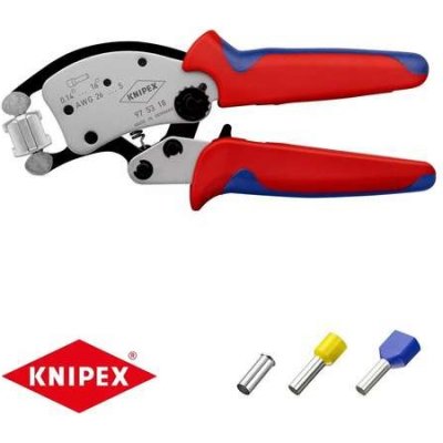 Knipex 97 53 18 Kleště lisovací na dutinky, automatické