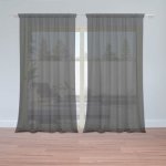Sablio Záclony Černá: 2ks 150x250cm – Hledejceny.cz