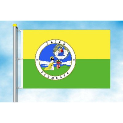 LIBEA, s.r.o. Fejér vlajka Rozměr: 30×45 cm, Uchycení: Karabiny na stožár – Hledejceny.cz