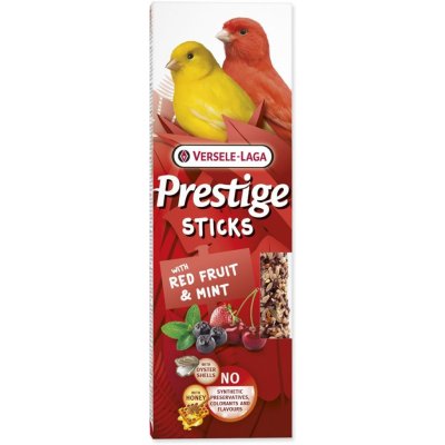 Versele-Laga Prestige Sticks tyčinky Canaries Red Fruit & Mint 60 g – Hledejceny.cz