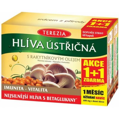 Terezia Hlíva s rakytníkovým olejem 60 kapslí + 60 kapslí – Hledejceny.cz