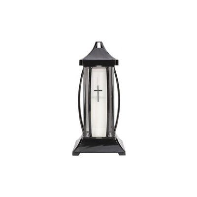 Lampa hřbitovní AMBON skleněná 310g 18x18x39cm – Zbozi.Blesk.cz