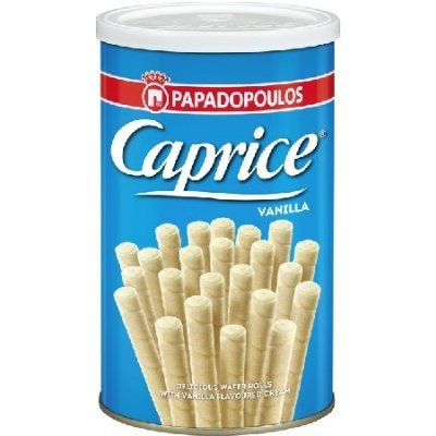 Papadopoulos Caprice plněné trubičky Vanilla 115 g – Zboží Mobilmania