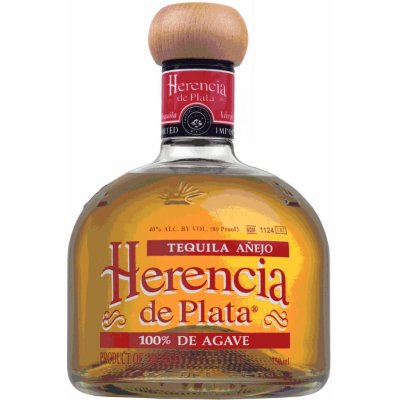 Herencia De Plata Tequila Aňejo 38% 0,7 l (karton) – Zboží Dáma