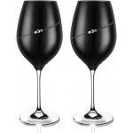 Diamante Silhouette black sklenice na víno 2 x 470 ml – Hledejceny.cz