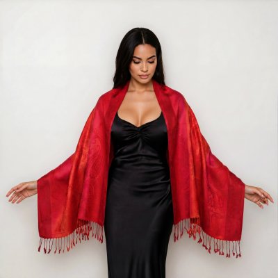Classic Scarf šála červená – Hledejceny.cz