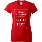 Dámské tričko s potiskem Červená – Zboží Dáma
