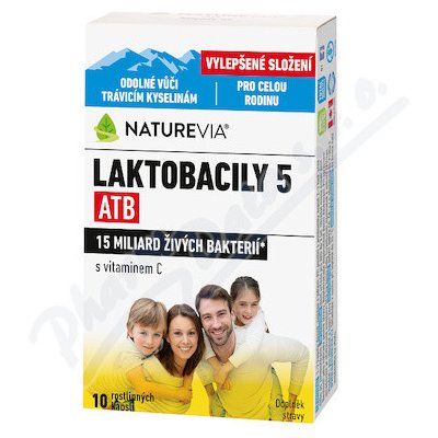 Swiss NatureVia Laktobacily 5 ATB kapslí10 – Zboží Mobilmania