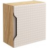 Koupelnový nábytek COMAD Horní závěsná skříňka - LUXOR 83-35-1DQ beige, béžová/olejovaný dub