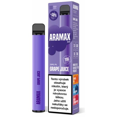 Aramax Bar 700 Grape Juice 20 mg 700 potáhnutí 1 ks – Zbozi.Blesk.cz