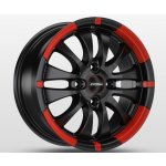 RONAL R59 7,5x17 5x112 ET52 black matt red rim | Zboží Auto