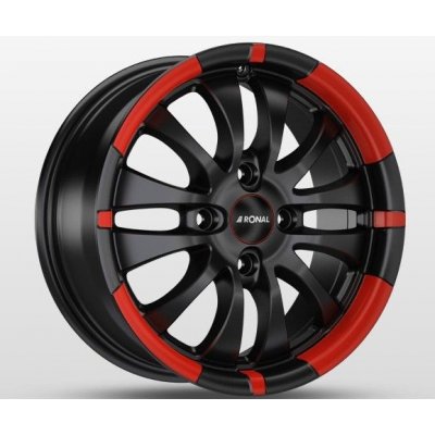 RONAL R59 7,5x17 5x112 ET52 black matt red rim | Zboží Auto