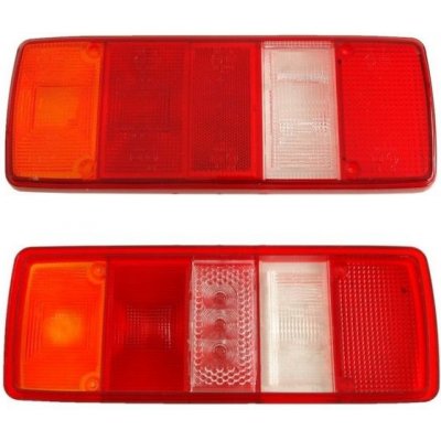 SKLO ZADNÍHO SVĚTLA LEVÉ=PRAVÉ SKŘÍŇOVÝ MAN M90/F90 86-, F8/F9 80-, MERCEDES 1013-3850, 08.73-08.88, MAN L2000 93-, M2000 96-, VOLKSWAGEN LT28/31/35, UE – Sleviste.cz