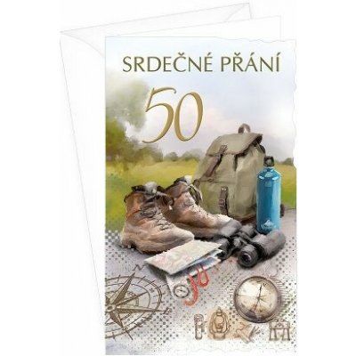 ARGUS Přání k 50. narozeninám s klopou na peníze 15-6562c50 – Hledejceny.cz