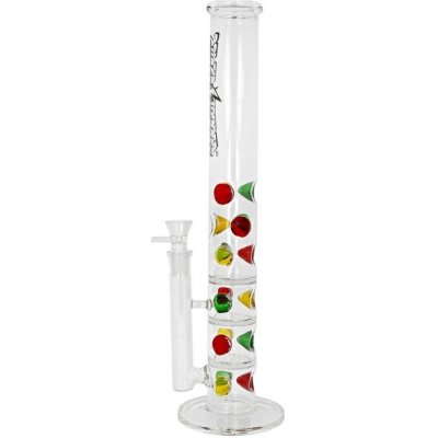 Super Heroes Skleněný bong s perkolací Transparent Ice 44cm – Zboží Mobilmania