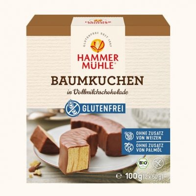 Hammermühle Baumkuchen v mléčné čokoládě Bio 100 g – Zboží Dáma