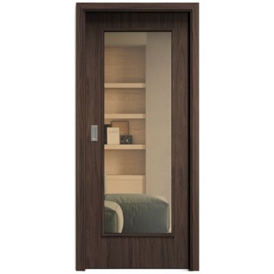 Sapeli Elegant Komfort M40 posuvné ořech 110 x 210 cm Planibel bronz – Hledejceny.cz