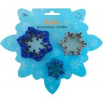 Vykrajovátka sněhové vločky, 3 ks 7-5-4 x 2cm Decora – Sleviste.cz