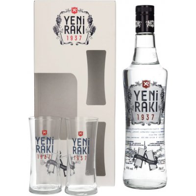 Yeni Raki 45% 0,7 l (dárkové balení 2 skleničky)